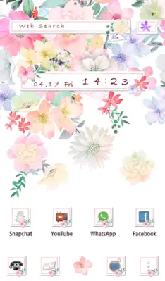 Curtain of Flowers Theme android App screenshot 0