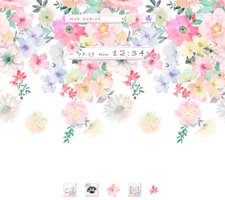 Curtain of Flowers Theme android App screenshot 4